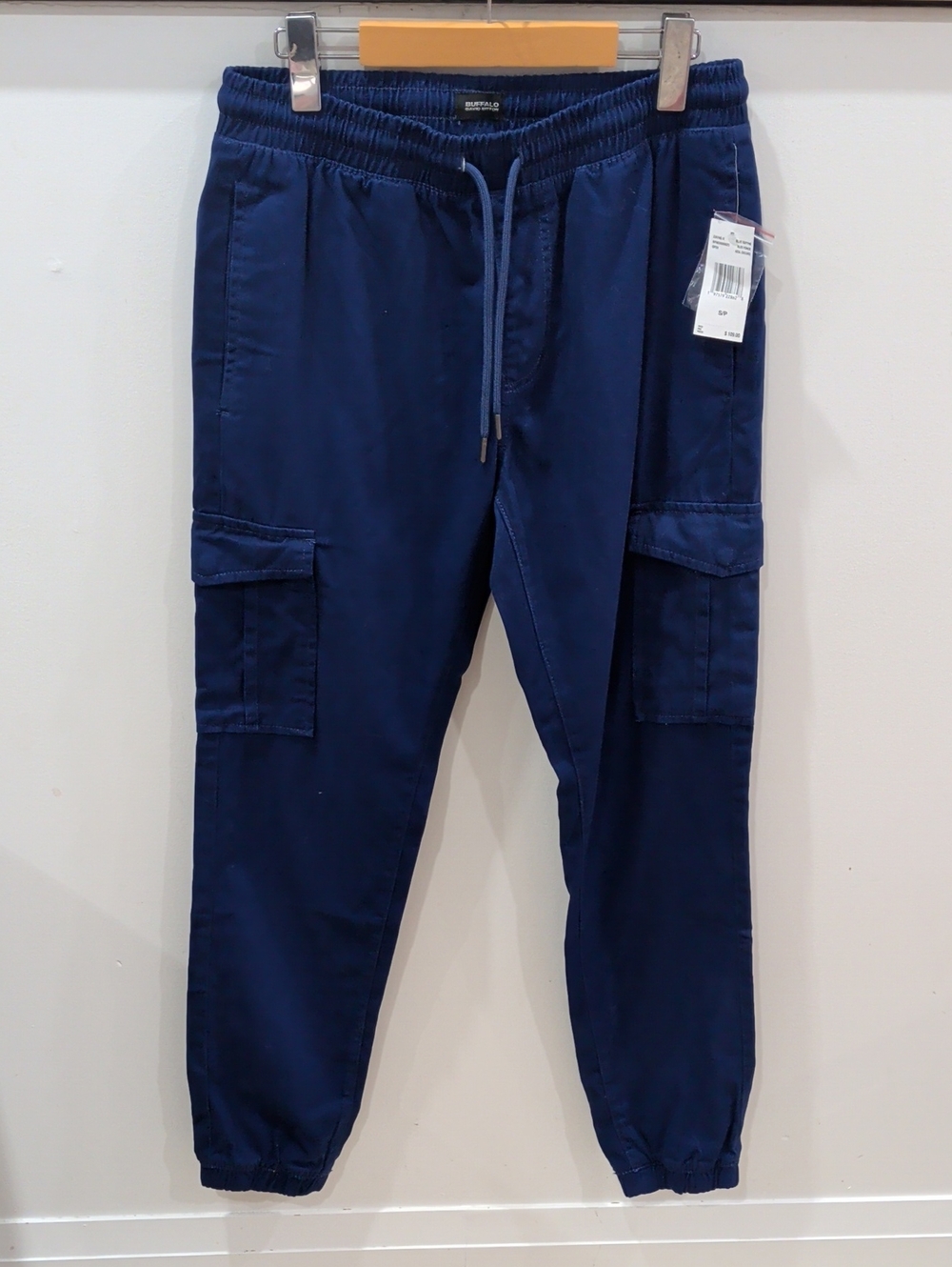 BUFFALO | David Bitton Men's Blue Depths Cargo Jogger Pants